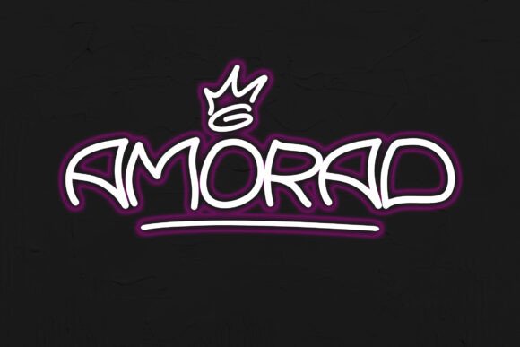 Amorad: A Bold Display Font for Authentic Digital Branding