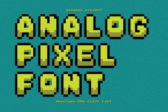 Analog Pixel: A Retro Display Font for Handmade Charm