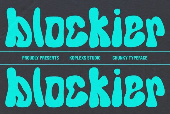 Blockier: A Retro-Groovy Display Font That Pops on Handmade Goods