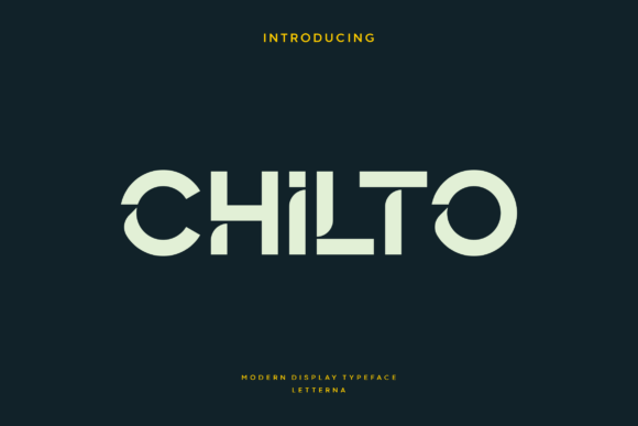 Chilto: A Futuristic Display Font for Handmade Creators