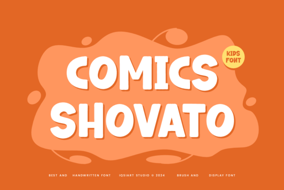 Comics Shovato: A Playful Display Font for Handmade Brands