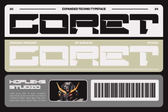 Coret: A Futuristic Display Font for Crafters & Sellers