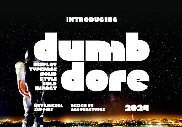 Dumbdore: A Playful Display Typeface for Bold Digital Headlines