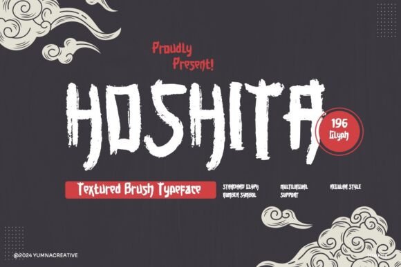 Hoshita: A Display Font That Adds Texture to Your Message