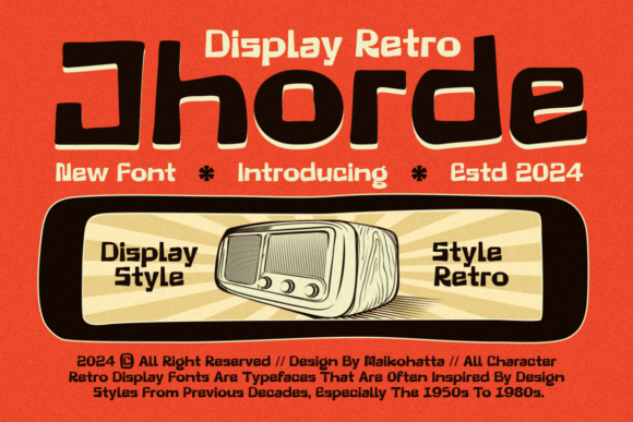 Jhorde: A Joyful Display Font for Campaigns That Pop