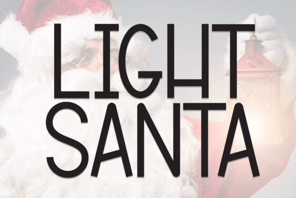 Light Santa: A Handwritten Display Font for Warm, Lovable Craft Projects