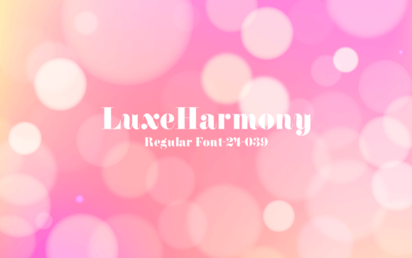 Luxe Harmony: A Display Font That Elevates Real Small Business Branding