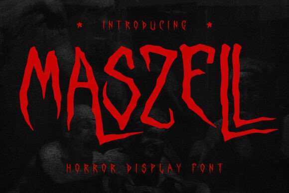 Maszell: A Spooky Display Font for Bold Digital Branding
