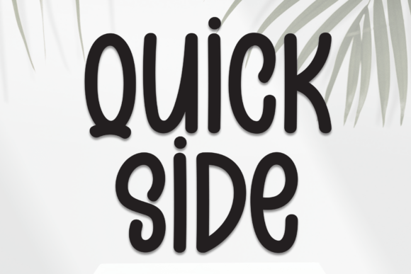 Quick Side: A Friendly Handwritten Font for Small Business Branding