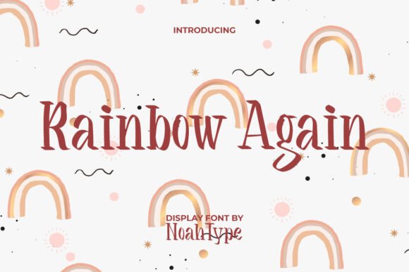Rainbow Again Font: A Delightful Display Typeface for Small Business Branding