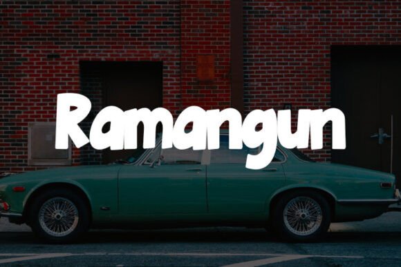 Ramangun: A Display Font That Elevates Handmade Products
