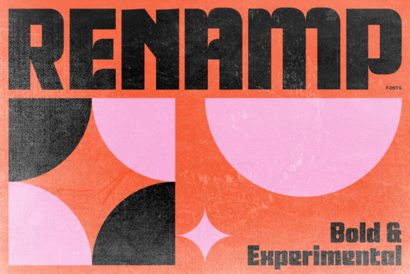 Renamp: A Bold Display Font That Commands Attention Online