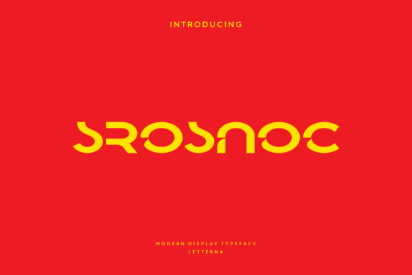 Srosnoc: A Modern Display Font for Digital Brand Identity