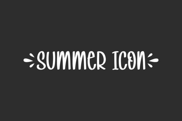 Summer Icon: A Cheerful Handwriting Display Font for Makers