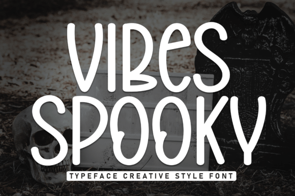 Vibes Spooky: A Playful, Eerie Display Font for Handmade Creators