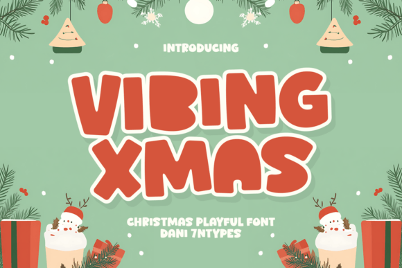 Vibing Xmas: A Playful Display Font for Festive Branding