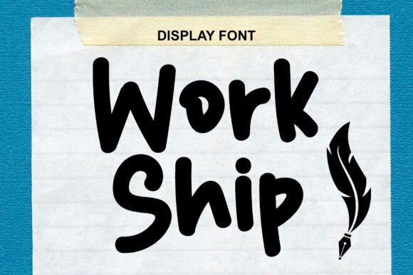 Workship: A Handwritten Display Font for Editorial Warmth